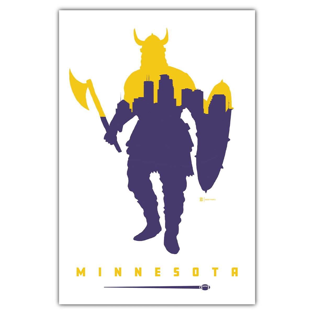 Minnesota Football Postcard - Bozz Prints