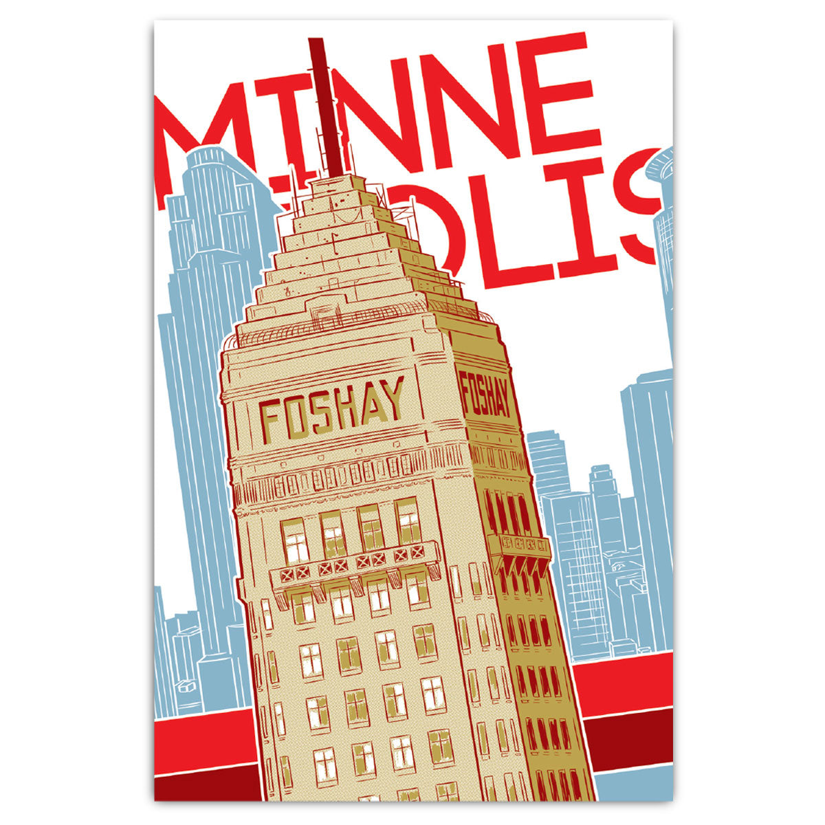Minneapolis Foshay Tower Postcard - Bozz Prints