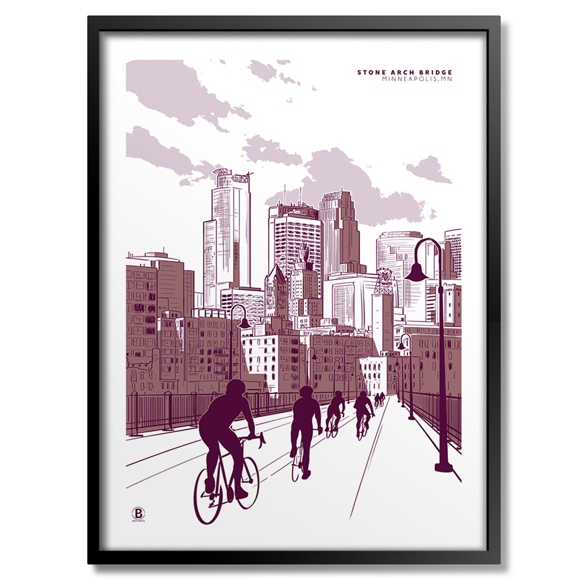 Minneapolis Stone Arch Bridge Print - Bozz Prints
