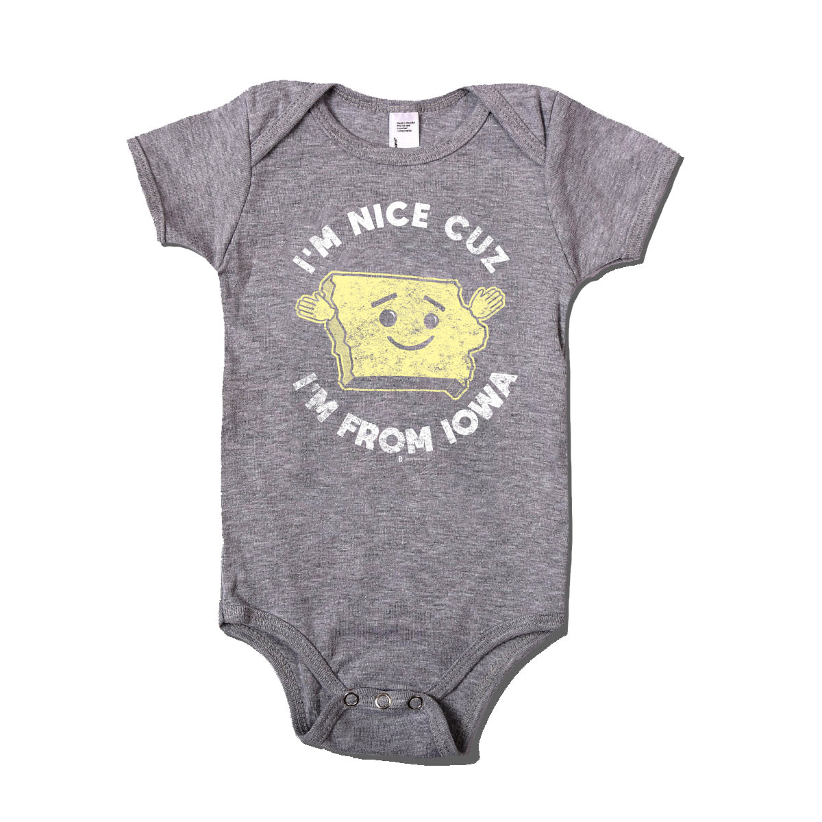I'm Nice Cuz I'm From Iowa Onesie - Bozz Prints