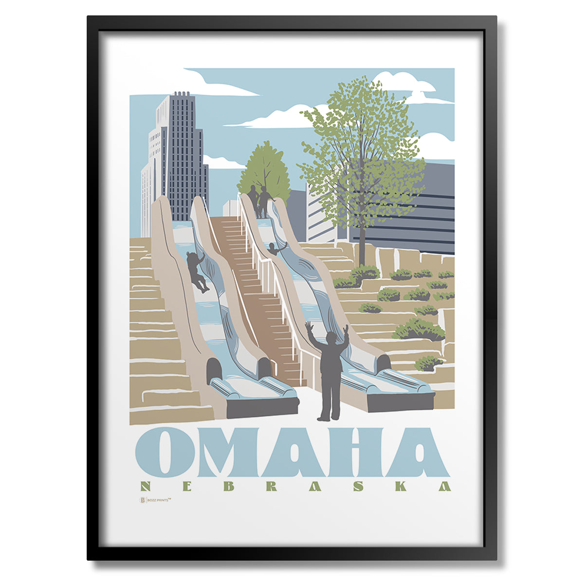 Omaha Slides Print - Bozz Prints