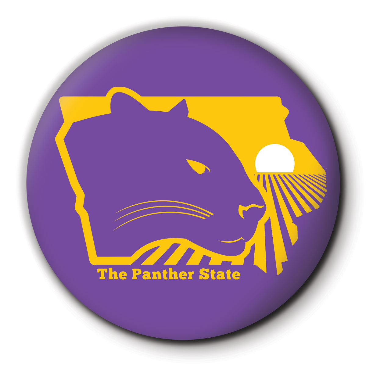 The Panther State Round Coaster - Bozz Prints
