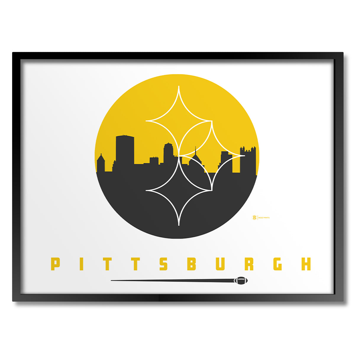 Pittsburgh Football Print - Bozz Prints