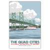 Quad Cities Historic I-74 Bridge Postcard - Bozz Prints