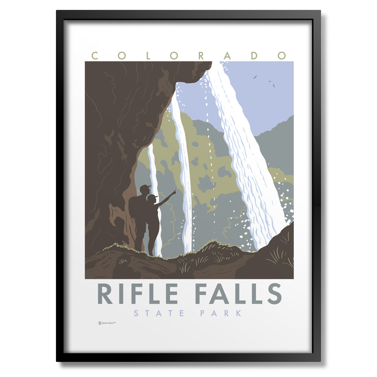 Rifle Falls - Colorado State Park Print - Bozz Prints