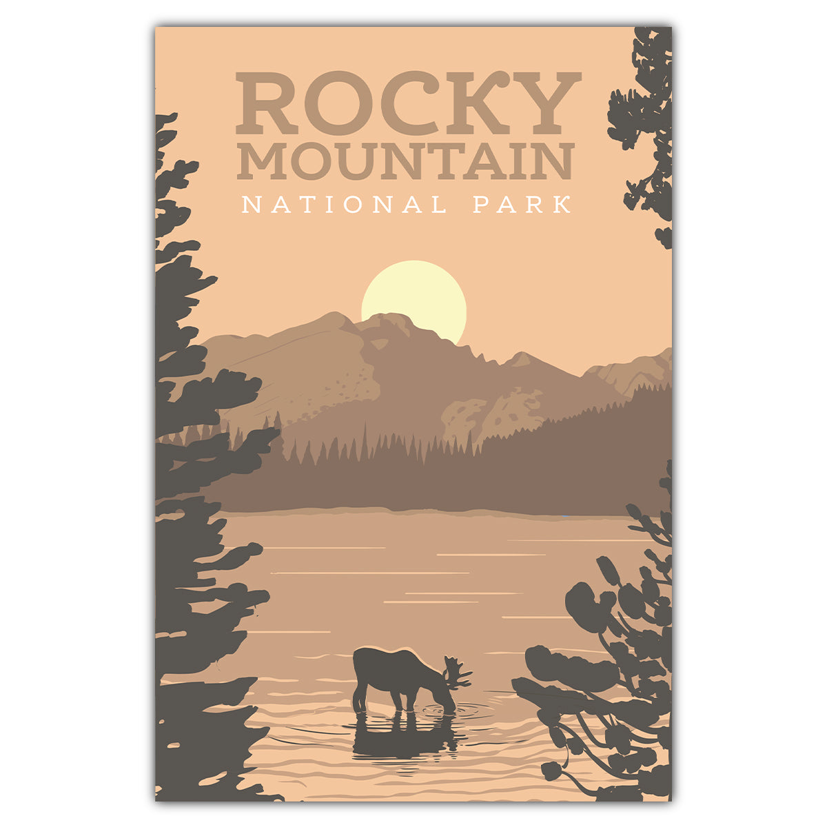 Rocky Mountain National Park Bear Lake Postcard - Bozz Prints