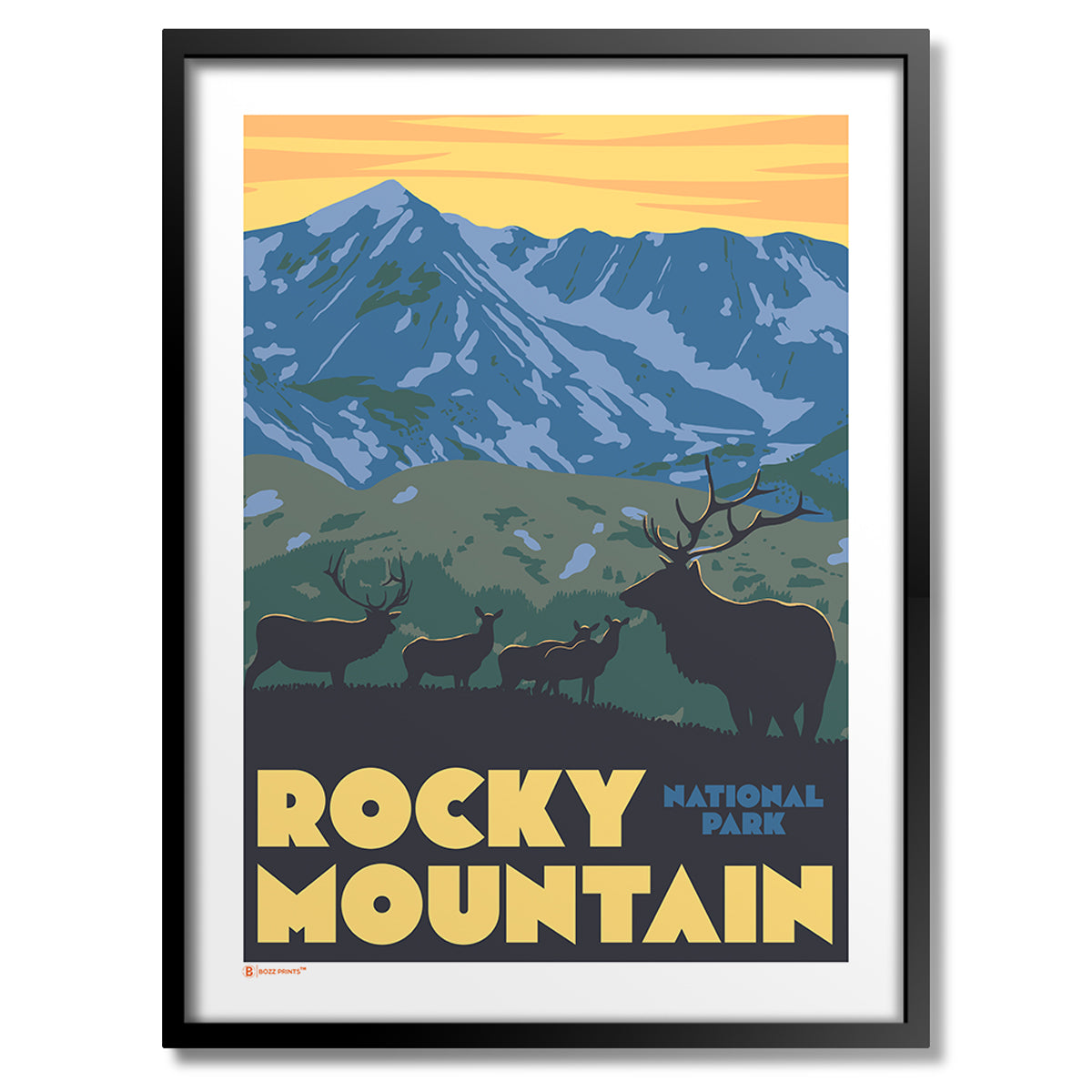 30 Rd. Print Rocky Mountain National Park Trail Ridge Road Art Print - Bozz Prints