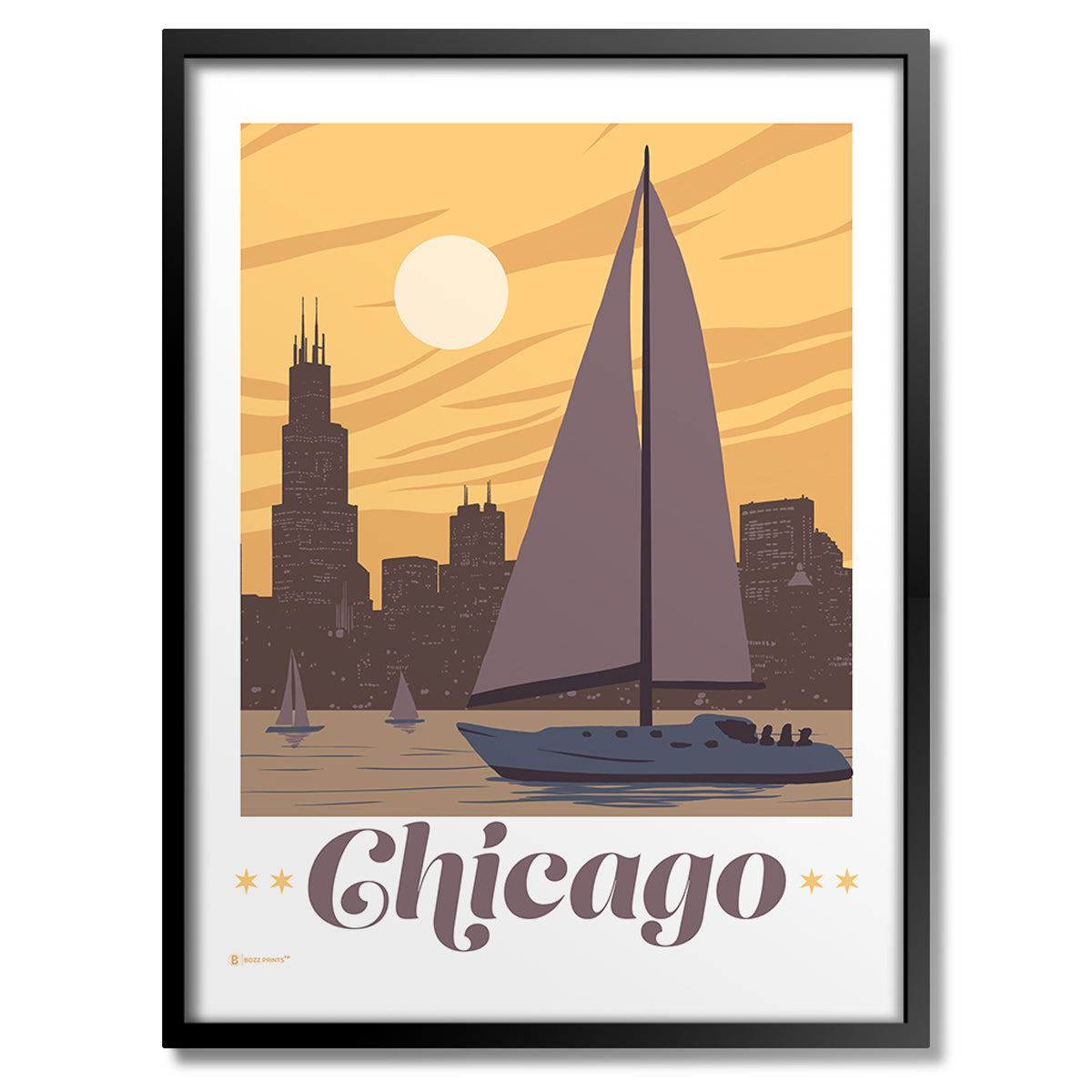 Sail Chicago Print