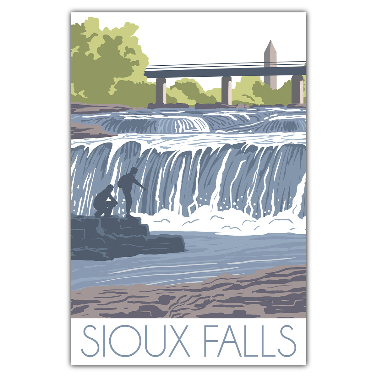 Sioux Falls Park Postcard - Bozz Prints