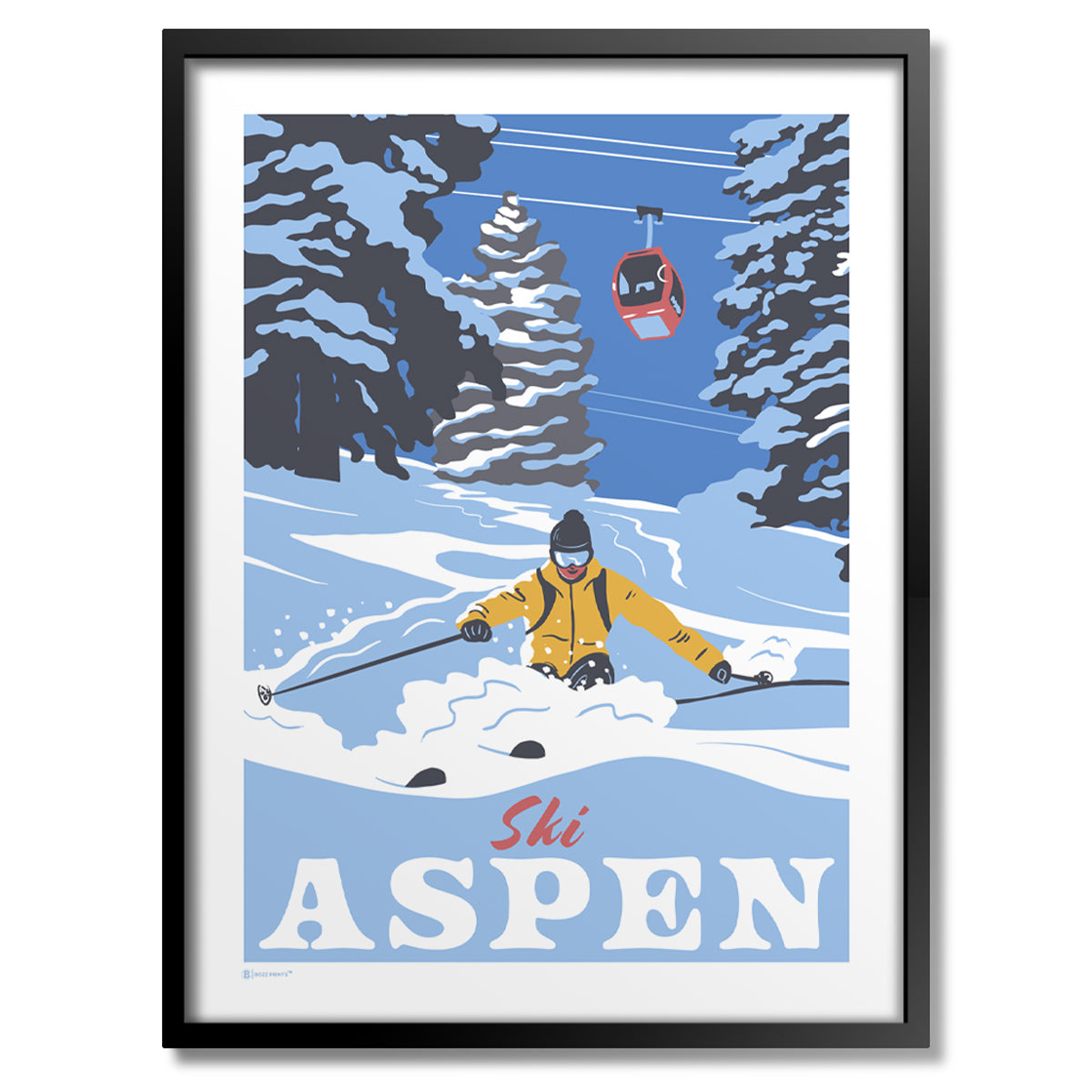 Ski Aspen Print - Bozz Prints