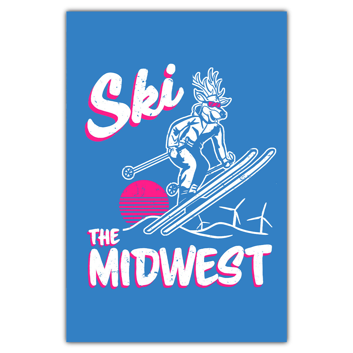 Ski The Midwest Postcard