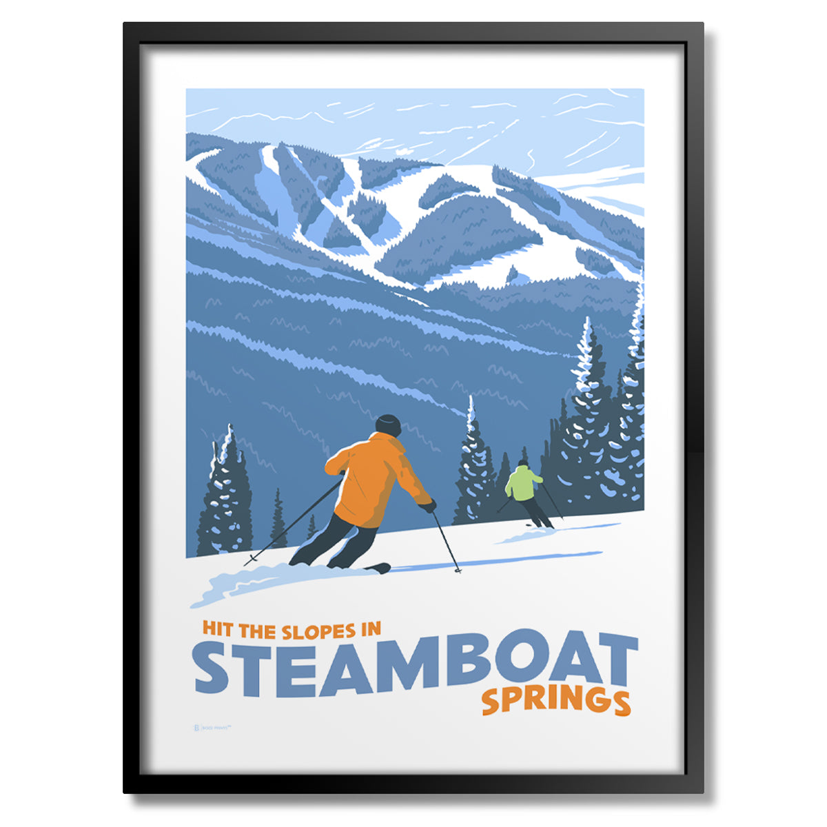 Steamboat Springs Hit The Slopes Print - Bozz Prints