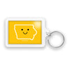 Smiley Face Iowa Keychain - Bozz Prints