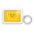Smiley Face Iowa Keychain - Bozz Prints