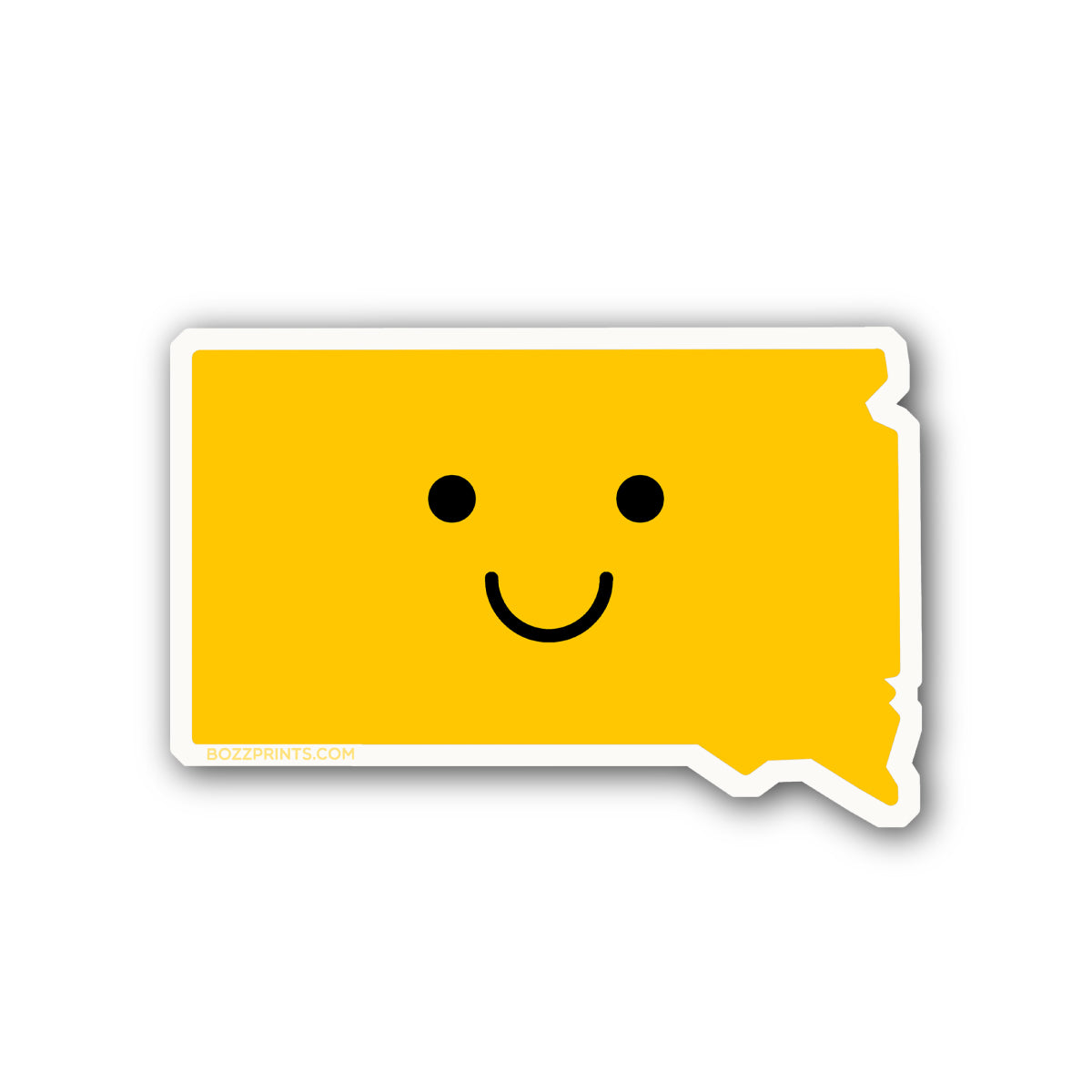 Smiley Face South Dakota - Bozz Prints