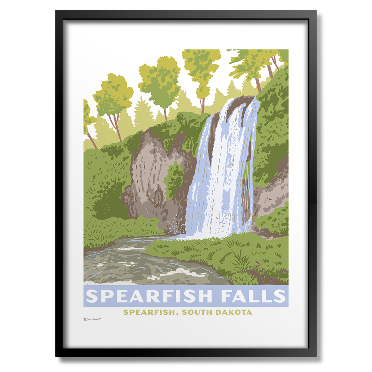 Spearfish Falls Print - Bozz Prints