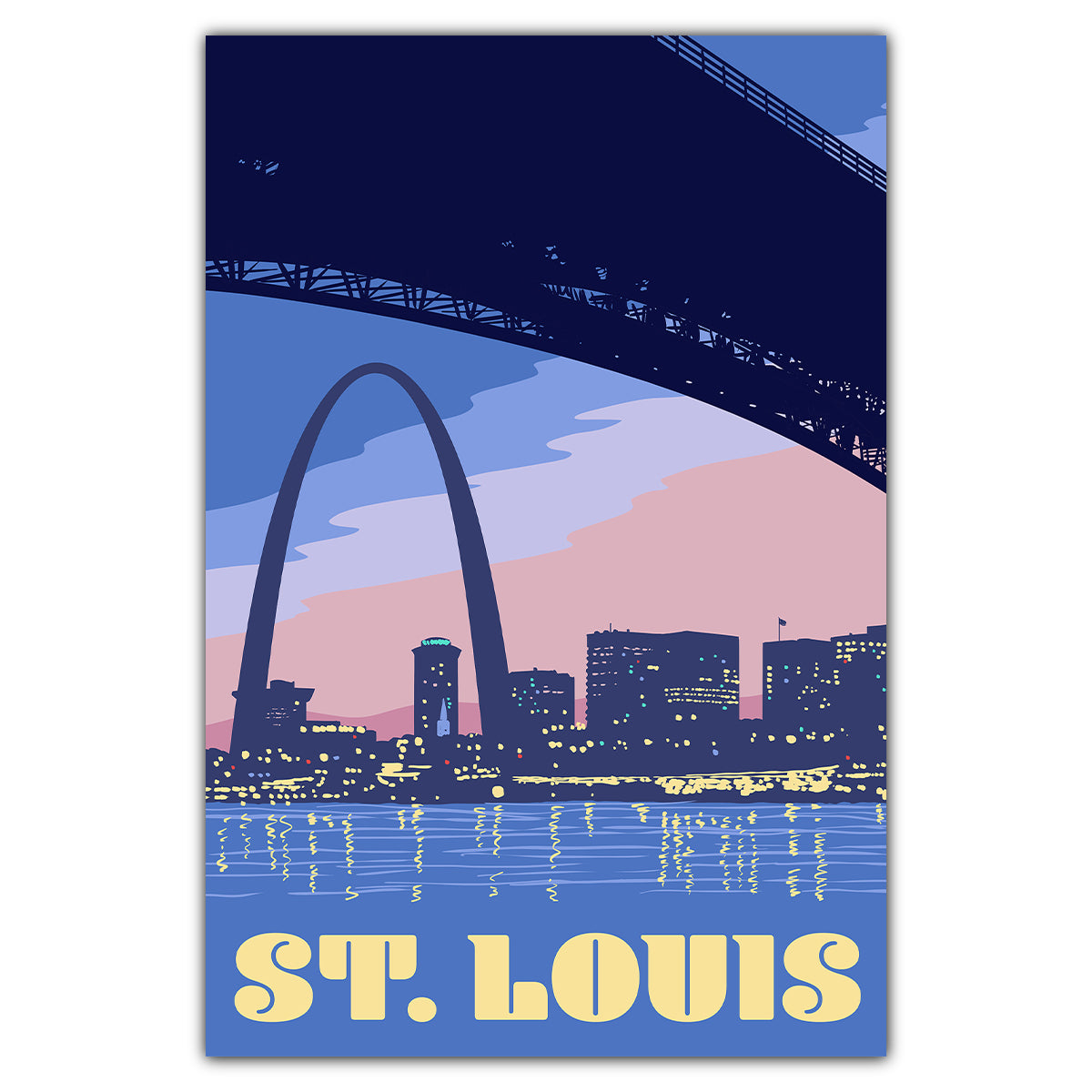 St. Louis Eads Bridge Postcard