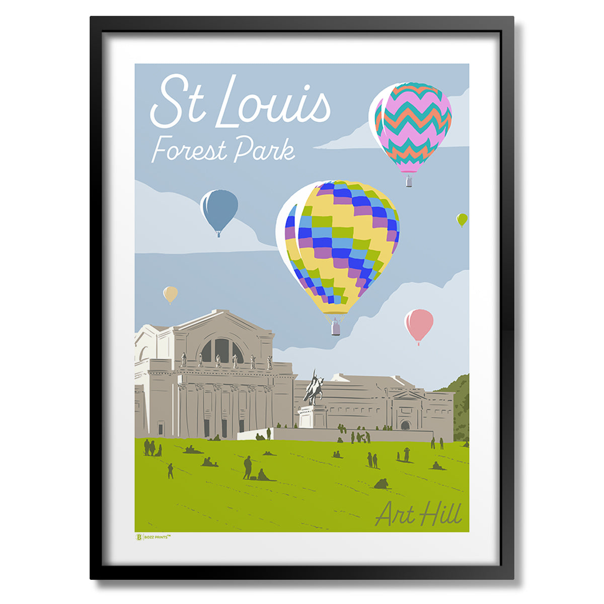 St. Louis Forest Park Art Hill Print