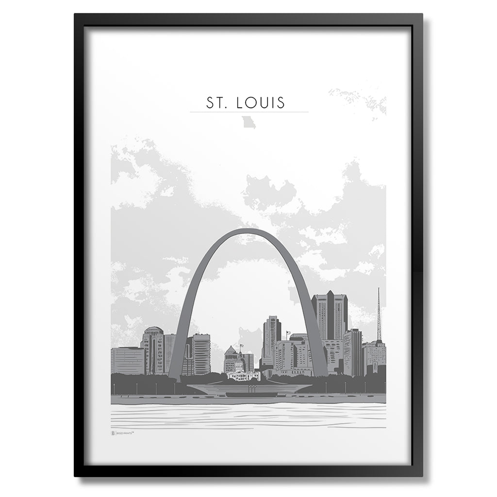 St. Louis Skyline Missouri Art Print - Bozz Prints