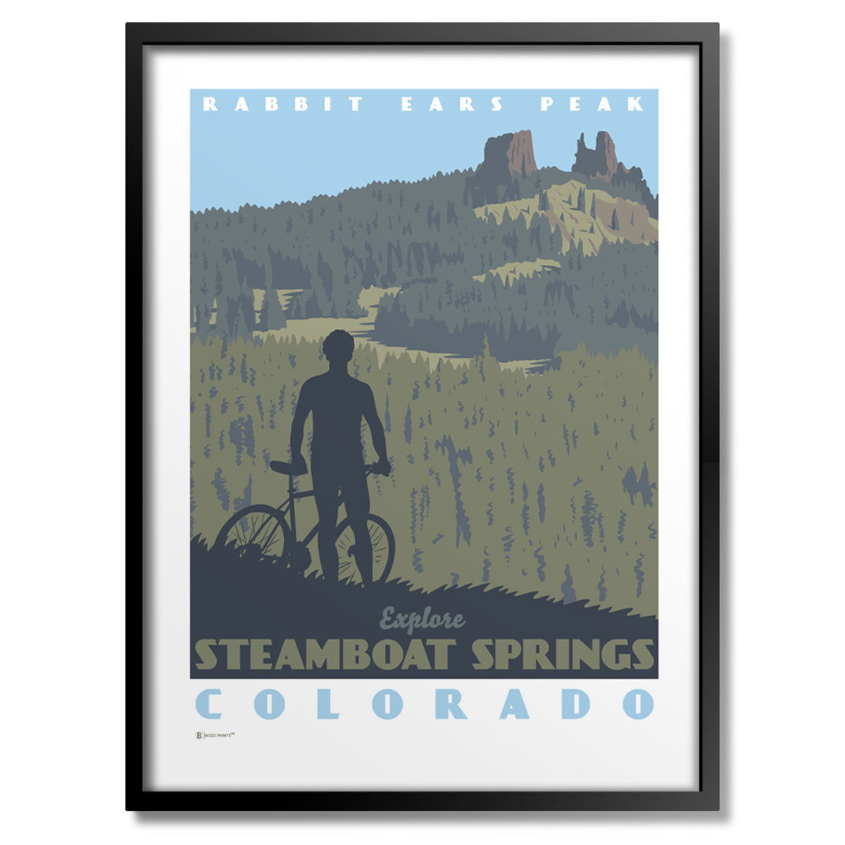 Steamboat Springs Rabbit Ears Peak Print - Bozz Prints
