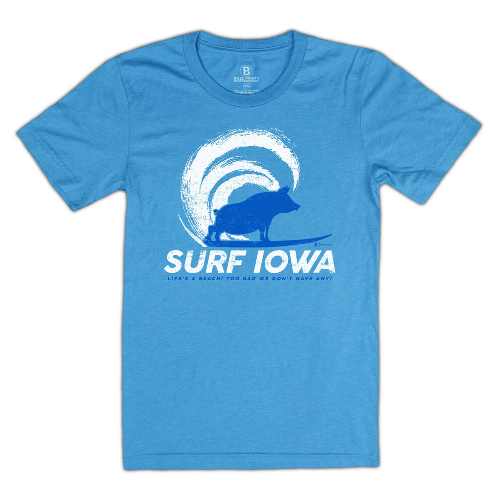 Surf Iowa T-Shirt - Bozz Prints