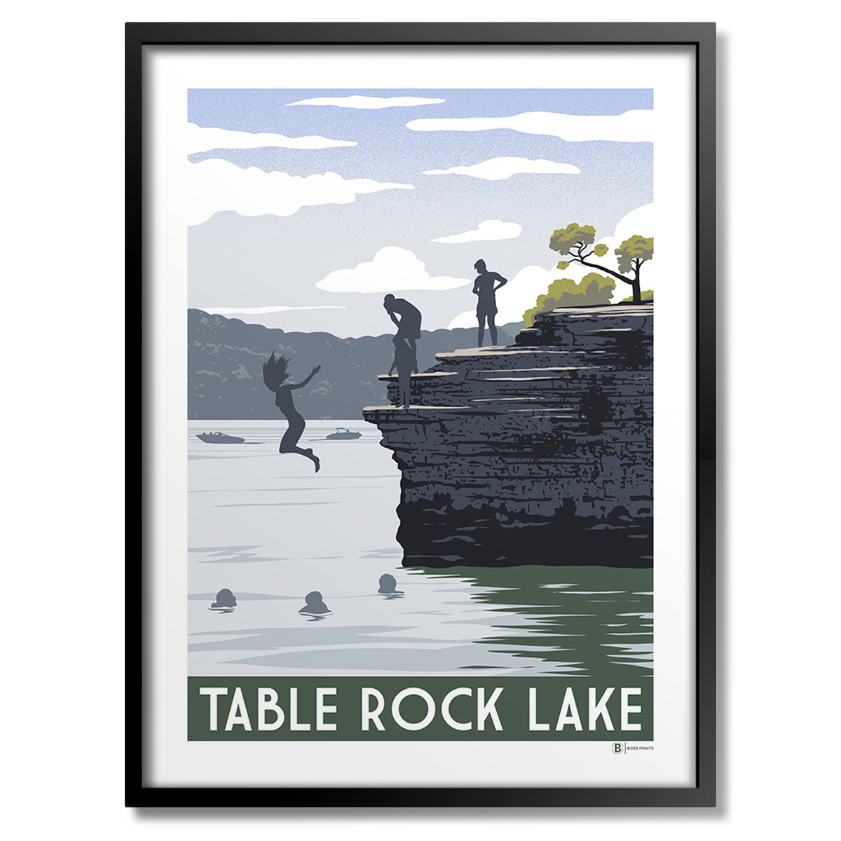 Table Rock Lake Cliffs Print - Bozz Prints