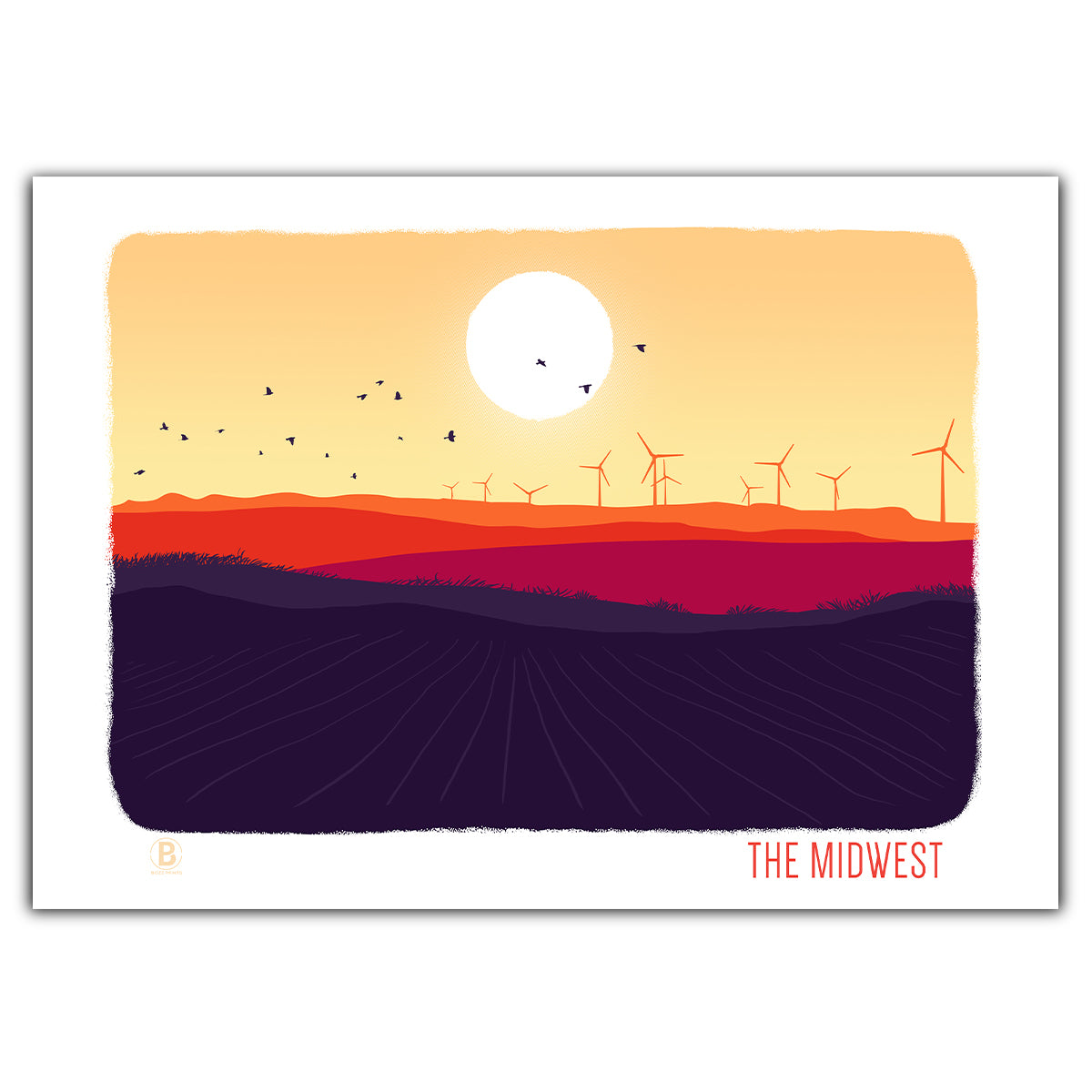 The Midwest Greeting Card - Bozz Prints