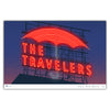 Des Moines Travelers Sign at Night Postcard - Bozz Prints