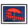 Des Moines Travelers Sign at Night Print - Bozz Prints