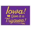 Iowa! Give it a Tryowa! Purple Postcard - Bozz Prints