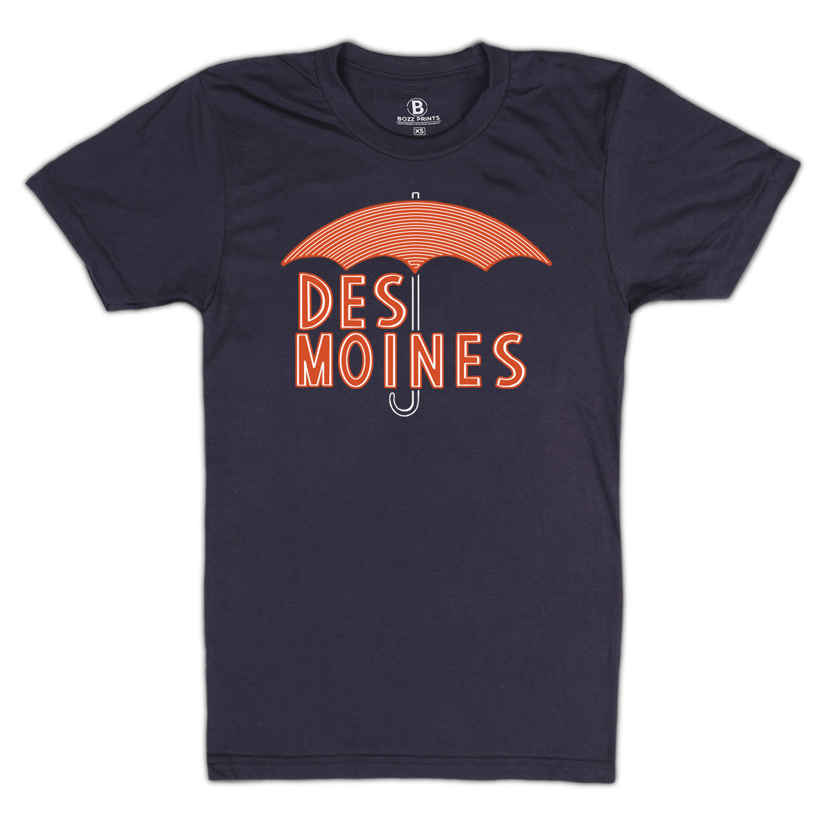 Des Moines Umbrella T-Shirt - Bozz Prints