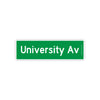 University Avenue - Des Moines Street Signs - Bozz Prints