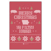 Merry Christmas Ya Filthy Iowan Red Postcard - Bozz Prints