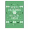 Merry Christmas Ya Filthy Iowan Green Postcard - Bozz Prints