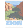Zion National Park Angels Landing Postcard - Bozz Prints