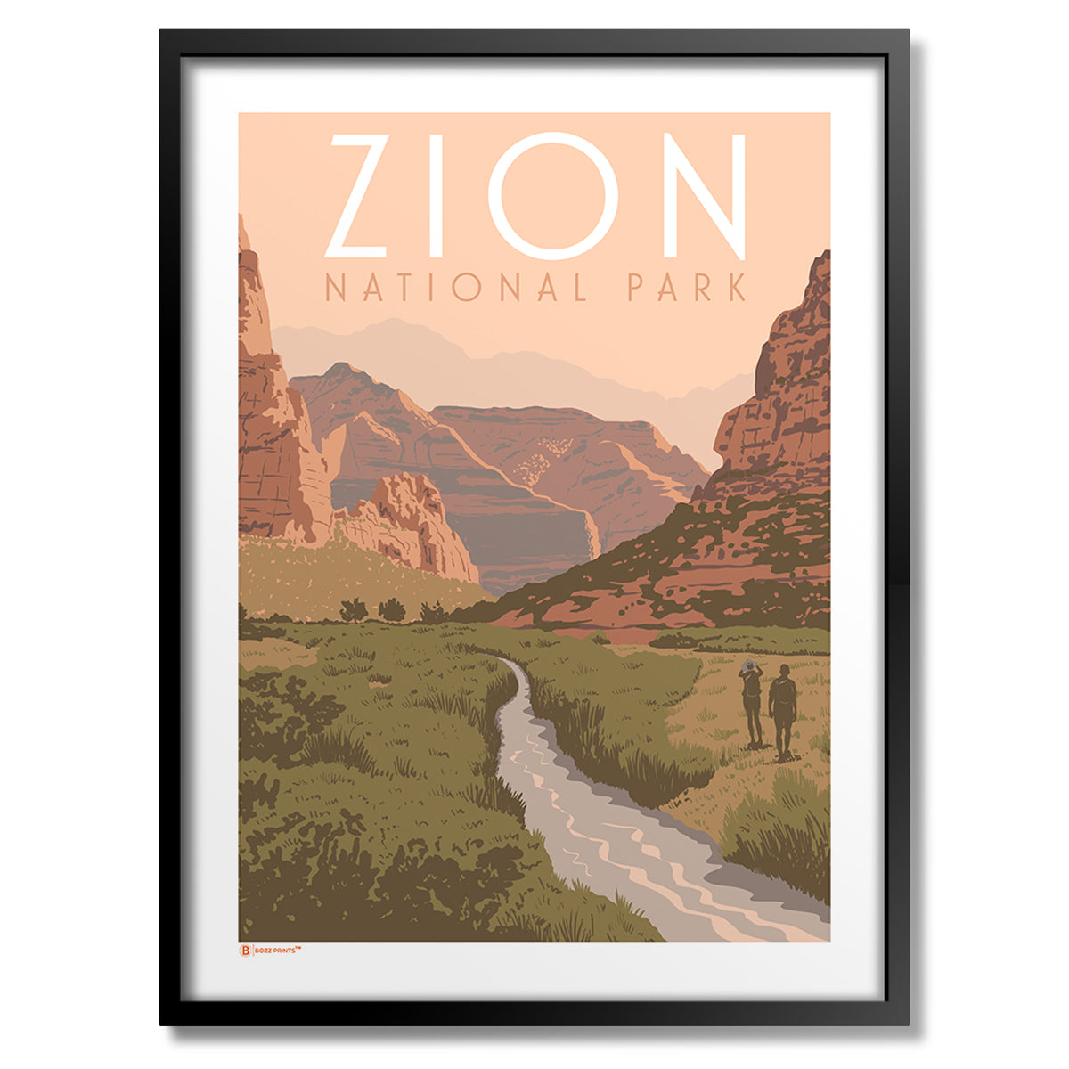 Zion National Park Beautiful Valley Print - Bozz Prints
