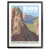 Zion National Park Explore Angels Landing Print - Bozz Prints